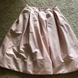 WHBM Pink Taffeta Midi Size 14